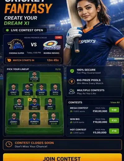 G7GAMES (g 7 games bet) fantasy cricket & matchday visual 3